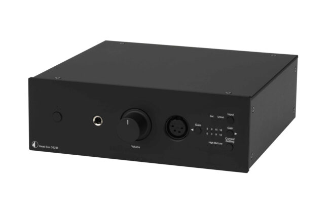 head box ds2 b musta radiokulma.fi scaled Pro-Ject Head Box DS2 B kuulokevahvistin Pro-Ject Head Box DS2 B, korkealaatuinen nbalansoitu kuulokevahvistin monipuolisin säädöin.