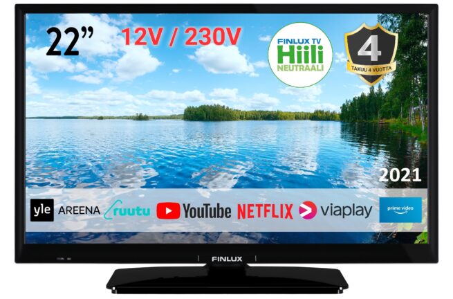 FINLUX 22-FFMF-5550-12 12V. Televisio FHD Smart