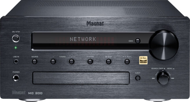 Magnat MC 200 CD-Viritinvahvistin verkkosuoratoistolla