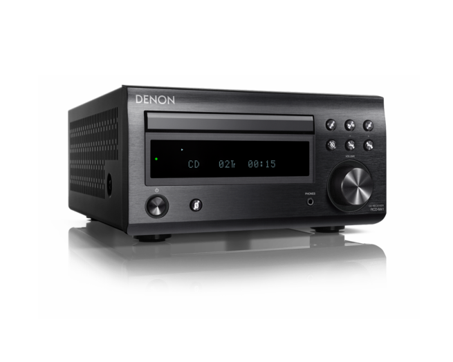 el rcd m41 e2 bk right 2 1 Denon D-M41 Mini Hi-Fi Sarja CD:llä, Bluetoothilla ja radiolla Useita palkintoja voittaneen D-M40:n seuraaja D-M41 tarjoaa käyttäjilleen parempaa ääntä, tyylikkäämmän ulkonäön ja monipuolisemmin toimintoja. Mikrosarjan RCD-M41 vahvistimessa on CD-koneiston ja FM/AM-virittimen lisäksi kaksi optista tuloa, joten voit kytkeä siihen television, digiboksin tai muun digitaalisen laitteen, joka ansaitsee paremman äänen. SC-M41 kaiuttimet ovat viritetty eurooppalaisen musiikkimaun mukaisesti tukeakseen mikrosarjan keskusyksikön ääntä.