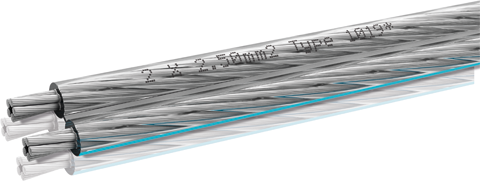 Silverline AIRLOC 2x2.5mm² Valmiit kaiutinkaapelit