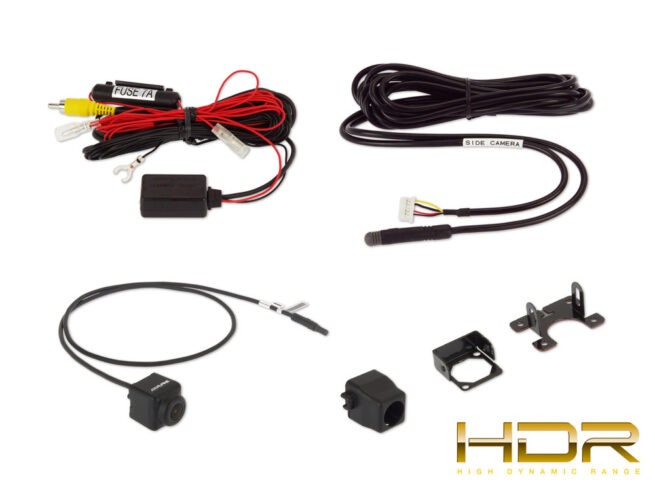 Alpine HCE CS1100 HDR sivukamera tuotekuva HCE-CS1100 Alpine sivukamera HCE-CS1100 on auton sivulle asennettava kamera. Voidaan asentaa esim. sivupeilin alle tai matkailu- ja pakettiautoissa sivuoven yläpuolelle. Mukana Alpine Direct – RCA -adapteri