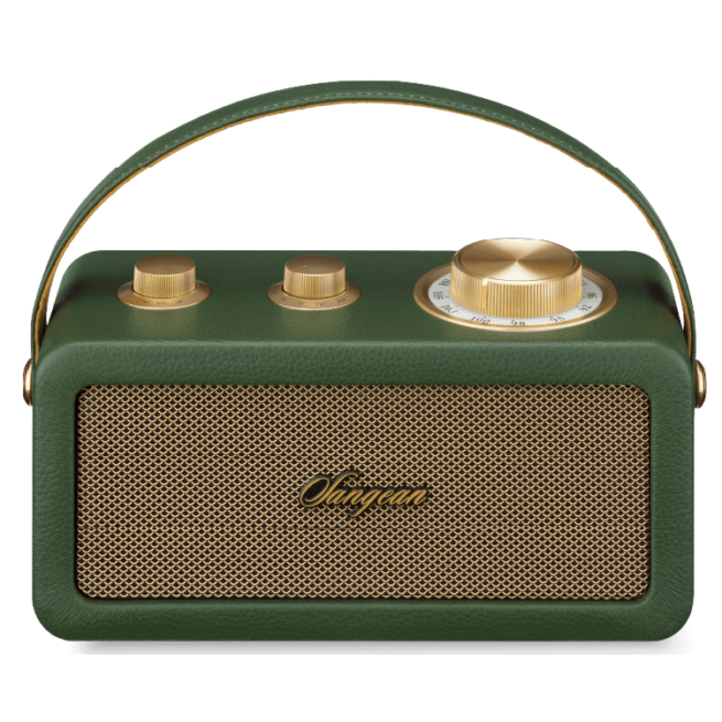 sangean ra 101 green gold radiokulma.fi Sangean RA-101 Ladattava matkaradio Bluetoothilla Tähän kauniiseen retrohenkiseen pikkuradioon on vaikeaa olla ihastumatta. Saatavilla kolme kultakoristeista väriä, musta, vihreä ja valkoinen. Ensiluokkaisen äänenlaadun viimeistelee akustisesti optimaalinen, aito puukotelo. TWS Aito stereoliitäntä - Voit liittää langattomasti yhteen kaksi kaiutinta täyttääksesi tilan aidolla kaksikanavaisella äänentoistolla. USB C-standardin mukainen latausliitäntä, kuljeta mukanasi vain yhtä latausjohtoa käytännössä kaikkien kannettavien laitteidesi lataukseen.