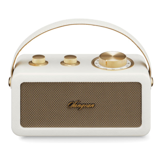 sangean ra 101 white gold radiokulma.fi Sangean RA-101 Ladattava matkaradio Bluetoothilla Tähän kauniiseen retrohenkiseen pikkuradioon on vaikeaa olla ihastumatta. Saatavilla kolme kultakoristeista väriä, musta, vihreä ja valkoinen. Ensiluokkaisen äänenlaadun viimeistelee akustisesti optimaalinen, aito puukotelo. TWS Aito stereoliitäntä - Voit liittää langattomasti yhteen kaksi kaiutinta täyttääksesi tilan aidolla kaksikanavaisella äänentoistolla. USB C-standardin mukainen latausliitäntä, kuljeta mukanasi vain yhtä latausjohtoa käytännössä kaikkien kannettavien laitteidesi lataukseen.