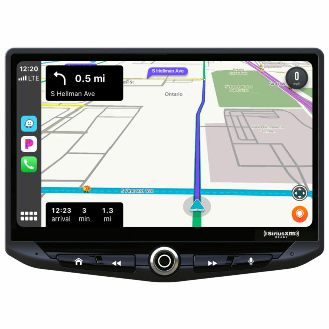 Stinger heigh 10 UN1810 AndroidAutoMaps 5 Stinger HEIGH10 10" multimediasoitin Stingerin 10″ näytöllä oleva multimediasoitin. Apple CarPlay Android Auto Bluetooth RDS- ja DAB virittimet Neljän kameran sisääntulot Optinen lähtö