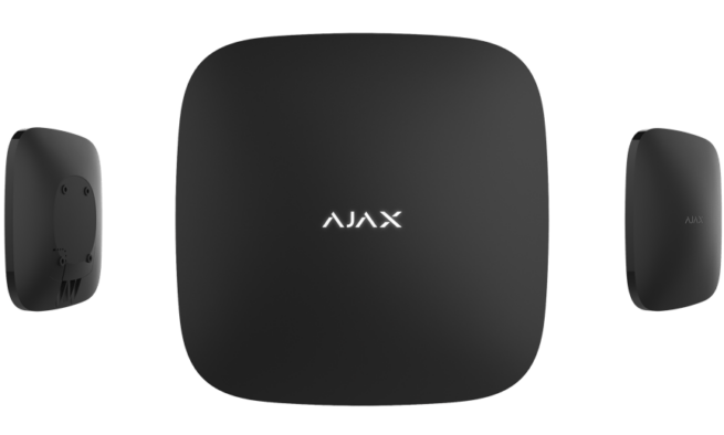 AJAX HUB 2 musta AJAX-Hub2 Älykäs keskusyksikkö Ajax Hub 2 Tukee MotionCam-Liiketunnistin kameraa Tukee KeyPad-Käyttönäppäimistöjä Suomenkielinen maksuton etähallinta Reealiaikaiset hälytykset Ethernet ja 2G (2 korttipaikkaa) 16h akkuvarmennus sähkökatkon varalle Hälytykset mahdollista ohjata vartiointiliikkeeseen Liitettävissä jopa 100 laitetta 25 kameraa