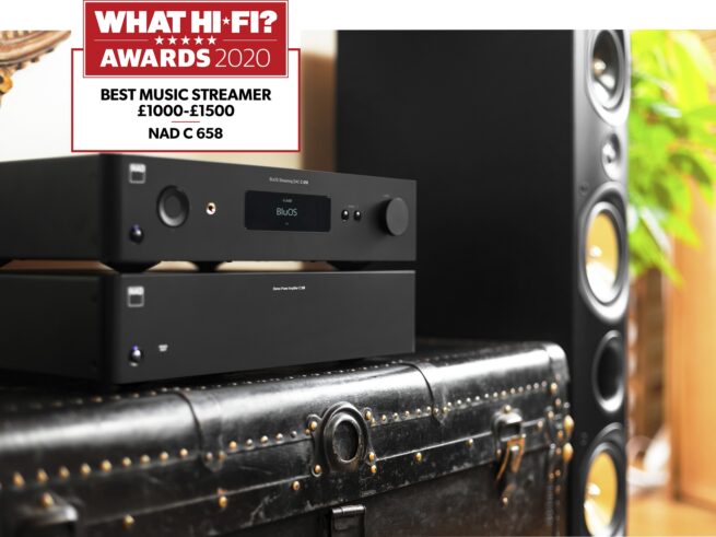 NAD C658 DAC esivahvistin 3 NAD NAD C658 DAC- esivahvistin Huikea NAD  "SuperNode". Etuvahvistin - BluOS (Bluesound) verkkosoitin -da-muunnin; kaikki yhdessä ja tosi paljon muuta... Sokerina pohjalla on Dirac Live huonekorjaus. What Hifi 2020 "Best Music Streamer 1000-1500 puntaa"