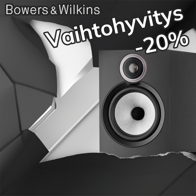 vaihtohyvitys 606 s3 esikatselu Bowers & Wilkins 606 S3 Jalusta/hyllykaiuttimet Koe uusi äänimaailma B&W 606 S3 -kaiuttimilla, selkeämpi äänentoisto titaanidiskantin ja tehokkaamman Continuum midbasson ansiosta. B&W 606 S3 tarjoaa uuden sukupolven äänielämyksen kompaktissa kokoluokassa. Sijoita helposti hyllylle tai jalustalle ja koe huippuluokan äänentoistoelämys. Lue artikkelimme uudesta Bowers & Wilkins 600 S3 kaiutinsarjasta.
