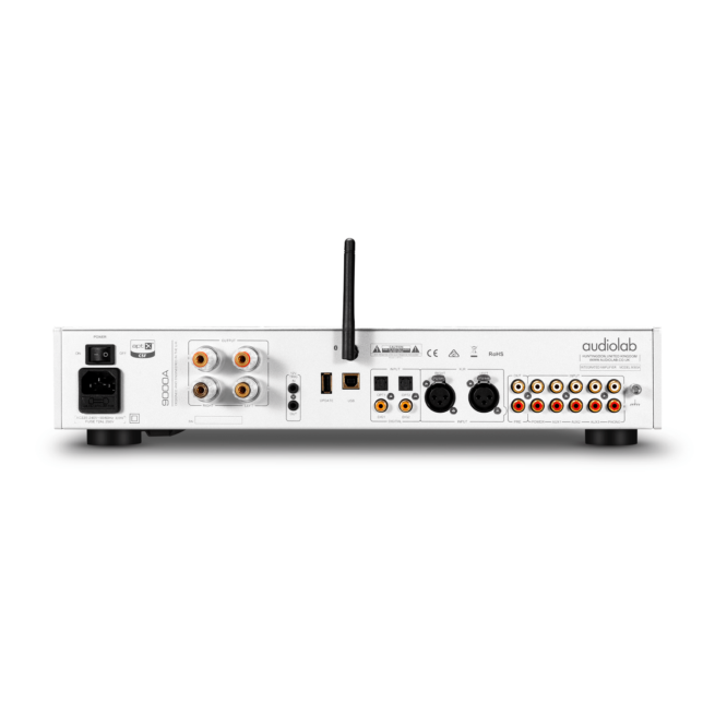 audiolab 9000A hopea takaa radiokulma.fi Audiolab 9000A - Laadukas integroitu vahvistin Audiolab 9000A on huippuluokan integroitu vahvistin, joka tarjoaa monipuolisen ja tehokkaan ratkaisun hifi harrastajille. 9000A on 2-kanavainen vahvistin joka toimii AB-luokassa, tuottaen jatkuvaa tehoa jopa 2 x 160W (4 ohm). Tukee digitaalisia ja analogisia äänilähteitä, tarjoten myös langattoman yhteyden mobiililaitteille. Sisältää lisäksi laadukkaan phono-vahvistimen levysoitinta (MM) varten. Lisäksi vahvistimessa on laadukas DAC ja tuki MQA-dekoodaukselle. Sen monikäyttöisyys ja huippuluokan suorituskyky tekevät siitä ihanteellisen valinnan kaikille hifi-harrastajille.