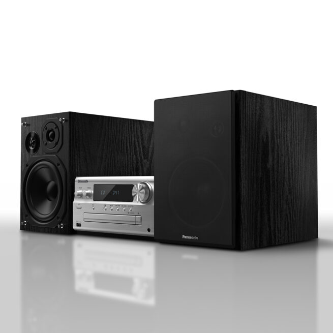 panasonic sc pmx802e s silver pienois stereo viisto radiokulma.fi Panasonic SC-PMX802E-S Stereosarja CD soittimella, hopea/musta SA-PMX802M Huippuluokan stereojärjestelmä CD-soittimella ja verkkosuoratoistolla (Chromecast, Spotify Connect). Toistaa musiikkia huippu äänenlaadulla USB:ltä, langattomasti Chromecastin ja AirPlay 2:n kautta sekä perinteisesti CD levyltä ja FM-radion kautta. SA-PMX802M Pienois CD-viritinvahvistin, sisältää ylistetyn Technics JENO Engine Hi-Res -vahvistimen ensiluokkaiseen musiikintoistoon, tämä teknologia on tuttu tuhansia euroja maksavista Technics vahvistimista.