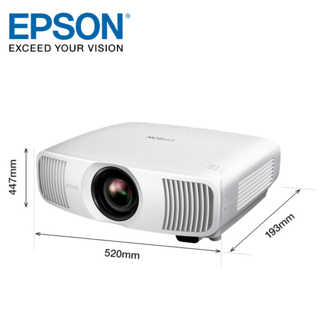 Epson EH LS11000W 7 Epson EH-LS11000W 3LCD 3D 4K PRO-UHD -Laser-kotiteatteriprojektori Nauti valkokangaselämyksestä kotonasi tällä 4K-laserprojektorilla, joka on HDR10+-yhteensopiva ja käyttää Epsonin 3LCD-tekniikkaa. Elokuvaharrastajat nauttivat suuresti tämän tehokkaan projektorin vaikuttavasta kuvasta. Yhdistelmä huipputekniikoita muodostavat yhdessä poikkeuksellisen laadukkaan kuvan suuren dynaamisen kontrastisuhteen (2 500 000:1), 4K-resoluution (8,3 miljoonaa pikseliä), 3LCD-tekniikan, laservalonlähteen sekä HDR10+-tuen avulla. Moottoroidun linssin siirron ja zoom-objektiivin ansiosta saat tarkan kuvan helposti.  