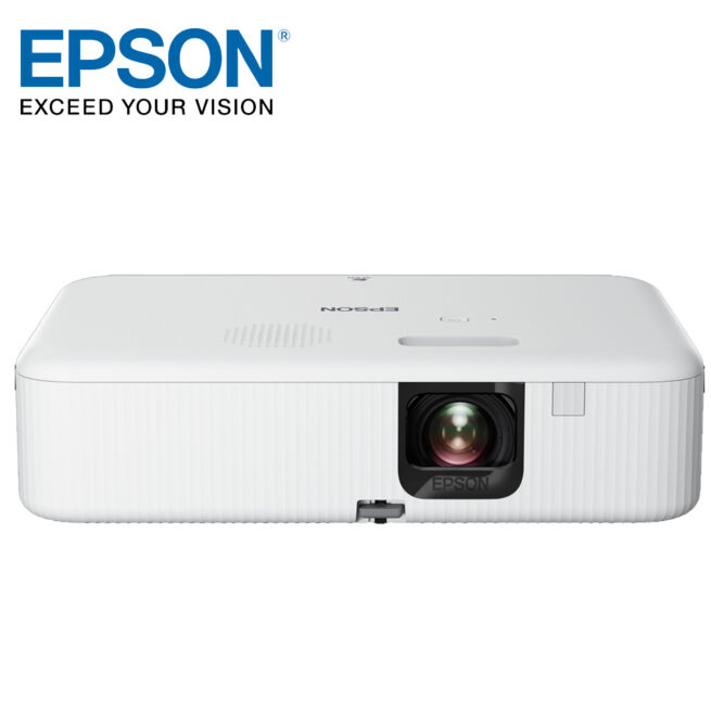Epson FH02 tuotekuva Epson EH-TW6150 3LCD 4K PRO-UHD -kotiteatteriprojektori Valkokangaselämyksen luominen kotona on helppoa tämän Full HD -projektorin avulla. Se sopii erinomaisesti myös toimistoon tai luokkahuoneeseen. Voit heijastaa jopa 391” näytön ja projektorissa on Android TV3. Projektorin käyttöönotto on helppoa, ja se tuottaa tarkan ja kirkkaan kuvan 3 000 lumenin kirkkaudella. Kestävä ratkaisu, joka pitkäkestoisen lampun ansiosta tarjoaa viihdettä 18 vuoden ajaksi¹.    