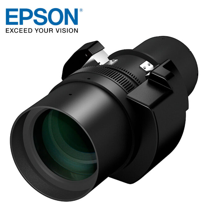 Epson optiikka ELPLL08 Epson ELPLL08 Long Throw G7000/L1000/PU2000 -sarjan optiikka Epson ELPLL08 pitkän etäisyyden linssi G7000/L1000/PU2000 -sarjan projektoreihin.