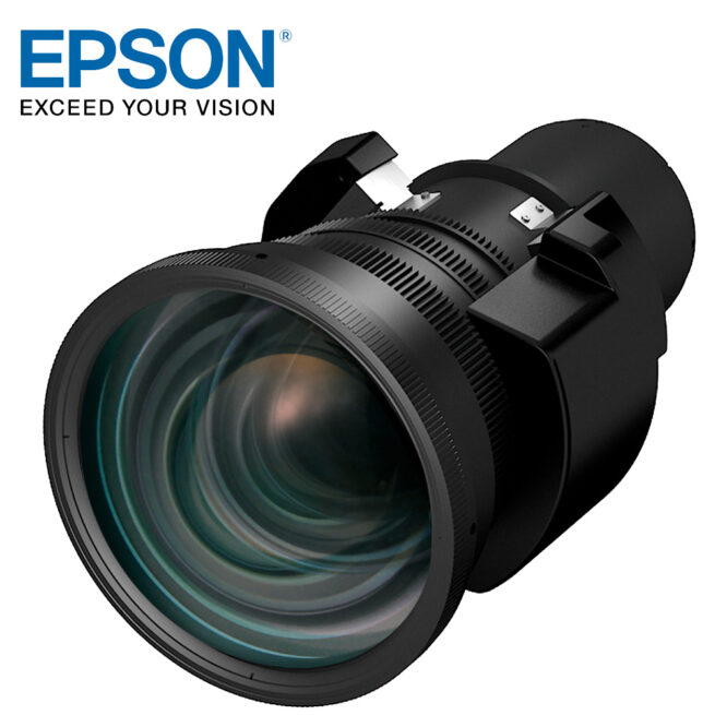 Epson optiikka ELPLU04 Epson ELPLU04 G7000/L1000/PU2000 -sarjan optiikka Epson ELPLU04 lyhyen etäisyyden linssi G7000/L1000/PU2000 -sarjan projektoreihin.