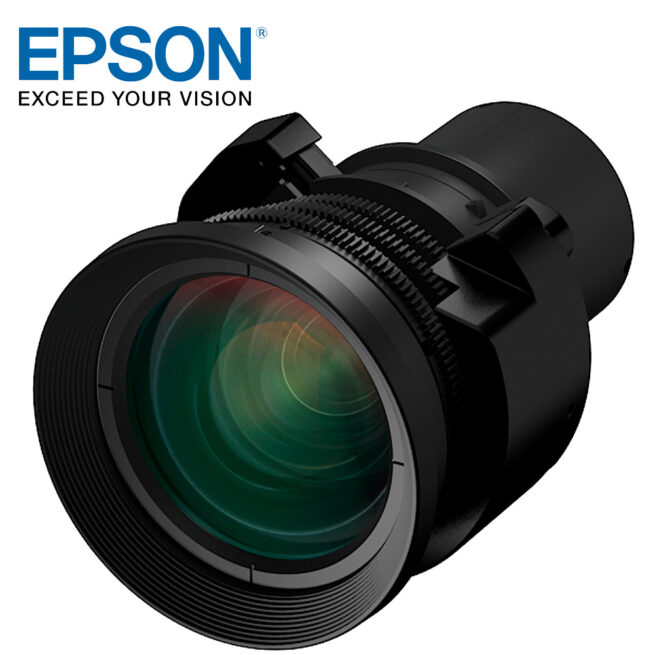 Epson optiikka ELPLW05 Epson ELPLW05 G7000/L1000 -sarjan optiikka Epson ELPLW05 pitkän etäisyyden linssi G7000/L1000 -sarjan projektoreihin.