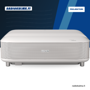 Epson Lifestudio Grand EH-LS670W timantinvalkoisena etuviistosta kuvattuna.