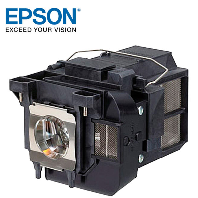 Epson projektorilamppu ELPLP77 Epson ELPLP77 (V13H010L77) -alkuperäinen projektorilamppu Epsonin alkuperäinen ELPLP77 vaihtolamppu, joka on helppo vaihtaa mukana tulevan kehikon avulla. Sopii seuraaville projektoreille: EB-1970W, EB-1975W, EB-1980WU, EB-1985WU, EB-4550, EB-4650, EB-4750W, EB-4950WU, EB-4850WU. Lampun takuu 6 kk