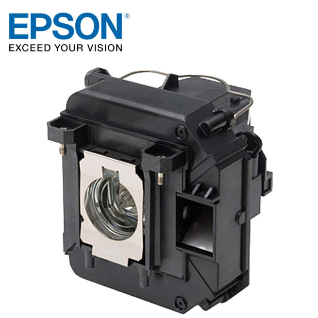 Epson projektorilamppu ELPLP88 Epson ELPLP88 (V13H010L88) -alkuperäinen projektorilamppu Alkuperäinen ELPLP69 Epsonin vaihtolamppu, mikä on helppo vaihtaa mukana tulevan kotelon kanssa. Yhteensopiva mm. malleihin: EB-945H · EB-955WH ·  EB-965H ·  EB-98H EB-S04 · EB-S27 ·  EB-S31 ·  EB-U04 ·  EB-U32 EB-W04 · EB-W29 ·  EB-W31 ·  EB-W32 ·  EB-X27 EB-X31 · EH-TW5210 ·  EH-TW5300 ·  EH-TW5350 Lampun takuu 6 kk