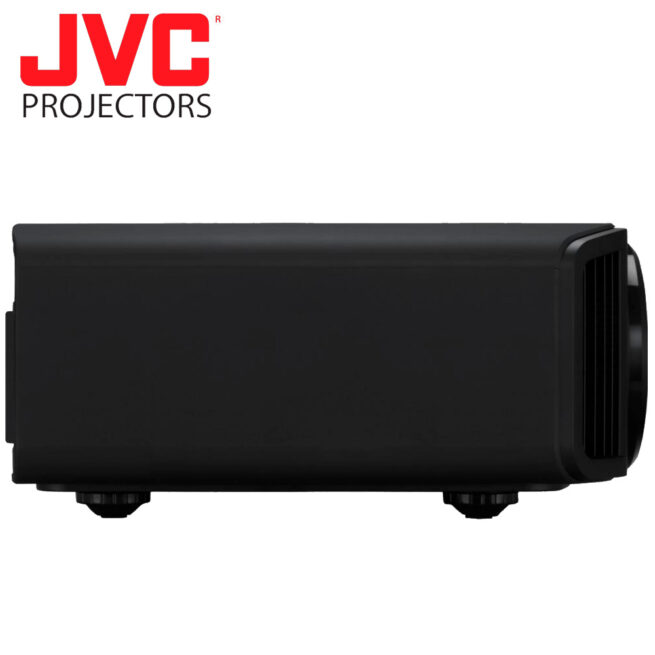 JVC DLA NZ9 4 JVC DLA-NZ9 8K/e-shiftX Laser-projektori, musta DLA-NZ9 D-ILA-projektori on maailman ensimmäinen kotiteatteriprojektori, jossa on täysiverinen 8K/60p ja 4K120p -yhteensopivuus. Se on varustettu JVC:n uudella 8K/e-shiftX-tekniikalla, joka toistaa kuvaa huimalla 8K-tasoisella terävyydellä. Kuvantuotosta vastaa kolme natiivin 4K-resoluution D-ILA-kennoa, korkealaatuinen 100 mm:n lasilinssi ja tehokas Laser-valonlähde (valovoima maksimissaan 3000 lumenia). BLU-Escent-laserdiodivalonlähde auttaa osaltaan projisoimaan kuvaa, joka tuntuu poikkeuksellisen aidolta. HDR10+ -yhteensopiva projektori tarjoaa alan johtavaa HDR-suorituskykyä - ja tottakai, mustan taso ja kuvan elävyys ovat JVC:lle ominaiseen tapaan todella kokemisen arvoisia.  
