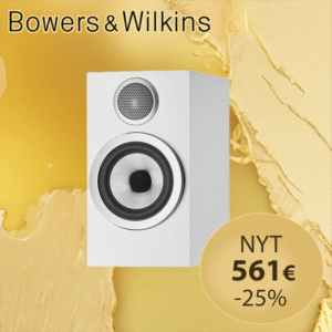 Bowers & Wilkins 707 S3 -kompaktikaiutin valkoisena, -25 % kampanja Radiokulma.fi