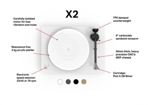 Pro-Ject X2 B levysoitin Ortofon Quintet Red äänirasialla - Image 10