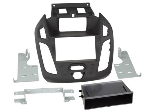 2-DIN facia kotelolla Ford Transit Connect 2013 > black