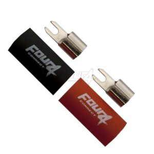 FOUR Connect 4-690813 M4 haarukkaliitin 35mm2, 1x musta ja 1x punainen