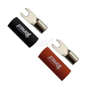 FOUR Connect 4-690816 M4 haarukkaliitin 10mm2, 1x musta ja 1x punainen