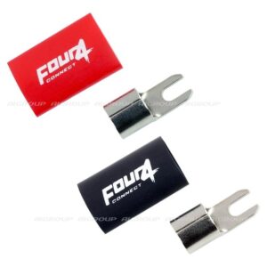 FOUR Connect 4-690817 M4 haarukkaliitin 20mm2, 1x musta ja 1x punainen