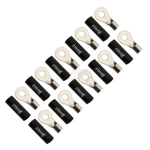 FOUR Connect 4-690953 M6 rengasliitin 10mm2, 10x musta