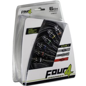 FOUR Connect 4-800157 STAGE1 RCA-kaapeli 5.5m, 6-kanavainen