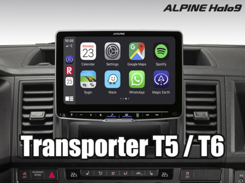 Alpine Halo 9 iLX-F905D-VWT6 Transporter T5 facelift ja Transporter T6 -malleihin