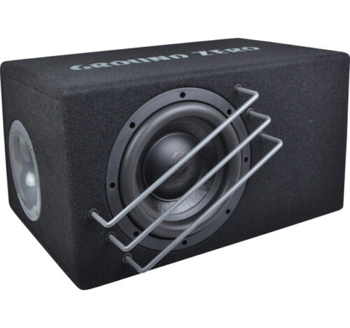 Ground Zero 8″ SQ subwoofer refleksikotelossa