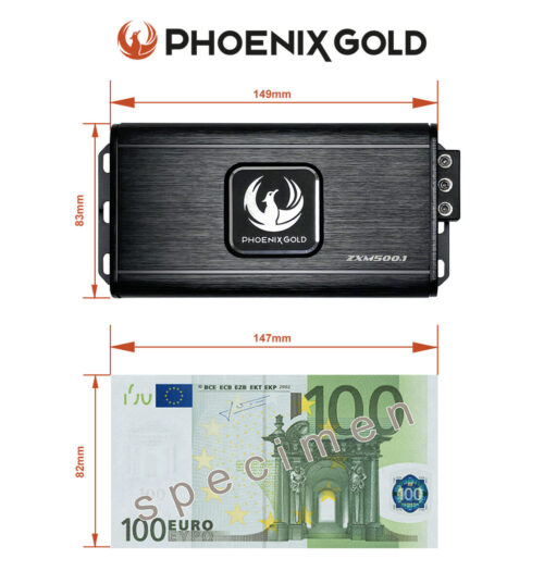 Phoenix Gold Gold ZXM500.1 Vahvistin 1x500W - Image 6