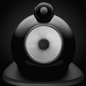 Bowers & Wilkins 803 D4 Diamond -diskantti ja Continuum-keskiäänielementti lähikuvassa, kiiltomusta