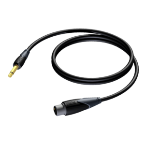 Procab CLA900/3, XLR/F -> 6,3mm monoplugi. 3m
