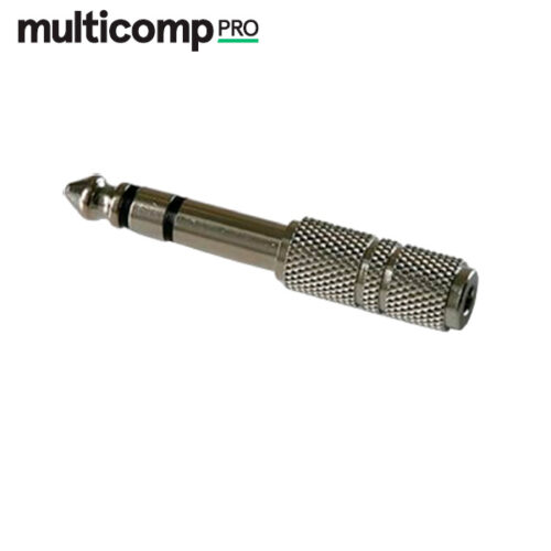 Multicomp Pro Audioadapteri, 6.3mm uros - 3.5mm naaras