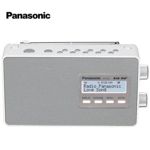 Panasonic RF-D10EG-W Paristokäyttöinen matka/pöytäradio