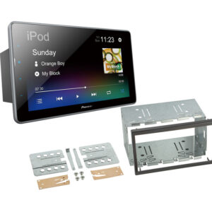 Pioneer DMH-AF555BT + 381320-00 Kit 9" viihdekeskus asennuskehällä