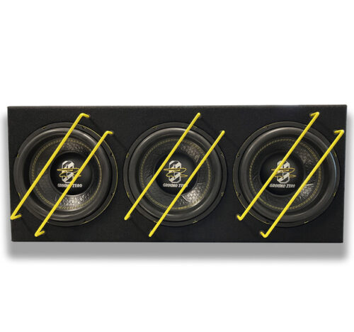 Ground Zero GZIB 3.250SPL 3 X 10″ subwoofer suljetussa kotelossa - Image 2