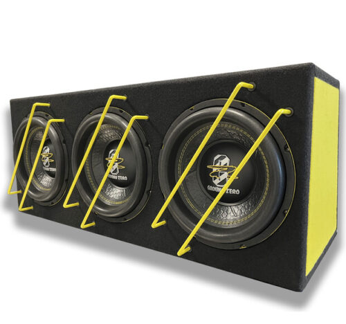 Ground Zero GZIB 3.250SPL 3 X 10″ subwoofer suljetussa kotelossa