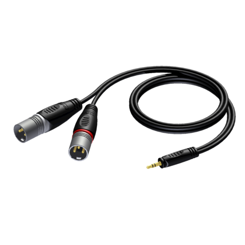 Procab REF712 2xXLR(u) - 3.5mm(u)