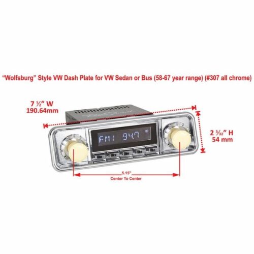 Retrosound etupaneli "VW buss" 2 eri väriä - Image 4