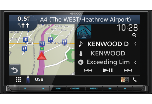 Kenwood DNX9190DABS 6.8" HD 2DIN Navi – CarPlay ja Android Auto - Image 2