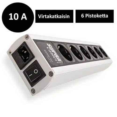 Supra LoRad MD06-EU Switch jakopistorasia katkaisijalla, 6 pistoketta