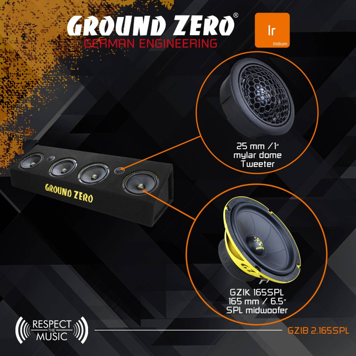 Ground Zero GZIB 2.165SPL raggarplanka SPL kaiutinboksi