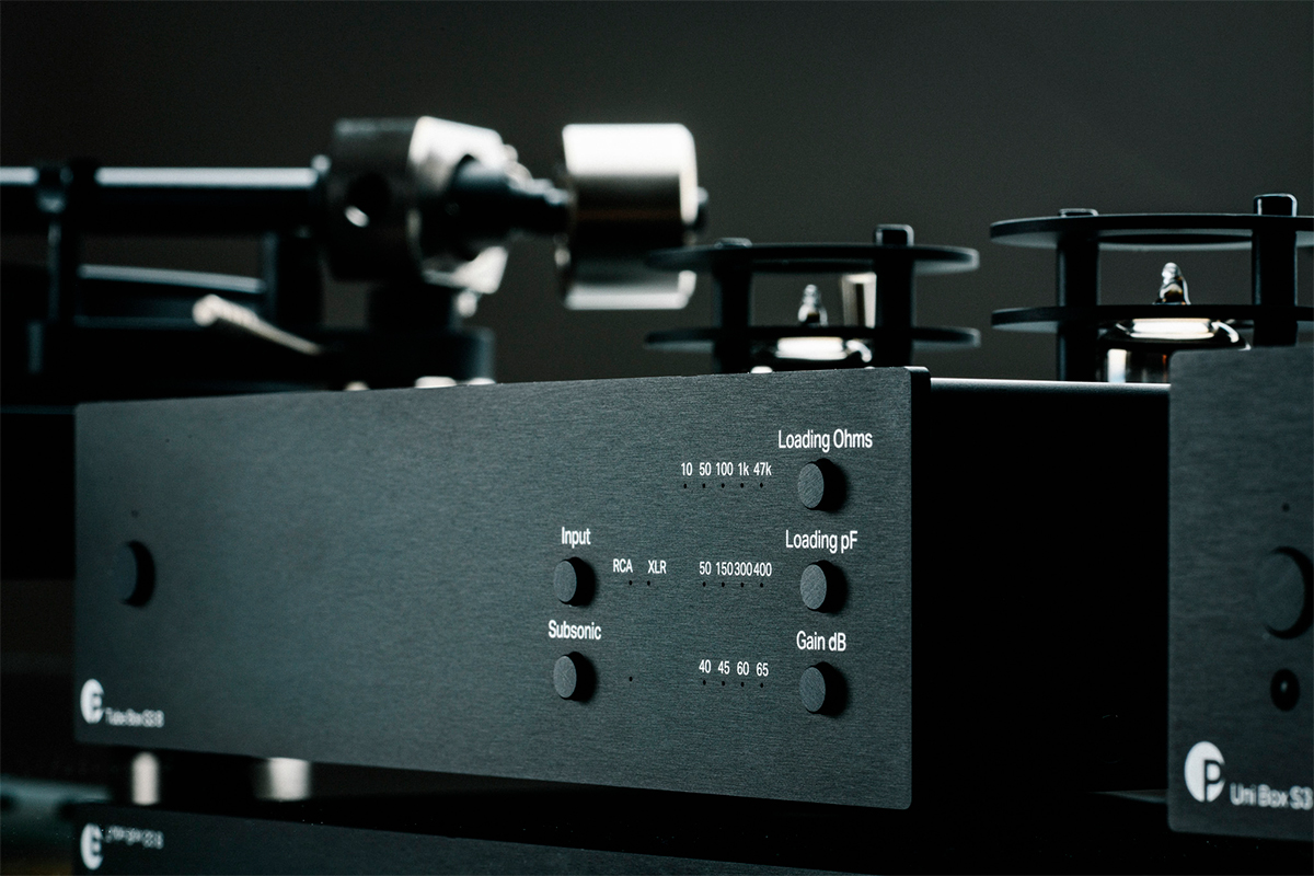 Pro‑Ject Tube Box S3 B – balansoitu putki‑RIAA, MM/MC, mini‑XLR & XLR