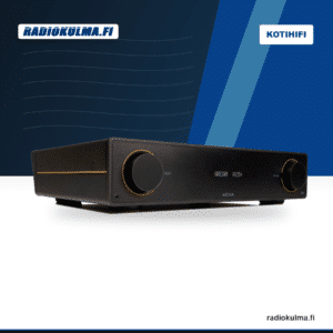 Arcam A15+ integroitu stereovahvistin etuviistosta kuvattuna Radiokulma.fi-tuotekuvassa.
