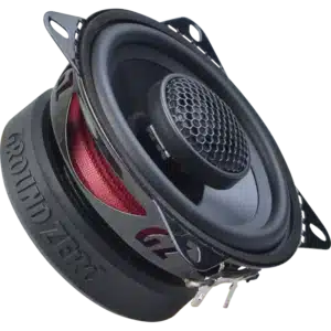 Sivuprofiili paljastaa resonanssivapaan teräskorin ja punaisen Conex®-ripustuksen — saksalaista viimeistelyä Ground Zero -logoin.