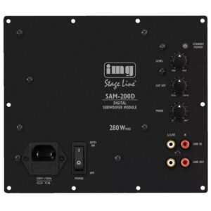 IMG STAGELINE SAM-200D 200 W D-luokan subwoofer-vahvistinmoduuli.